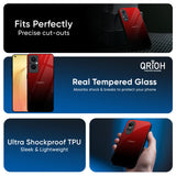 Maroon Faded Glass Case for OPPO A3 Pro 5G