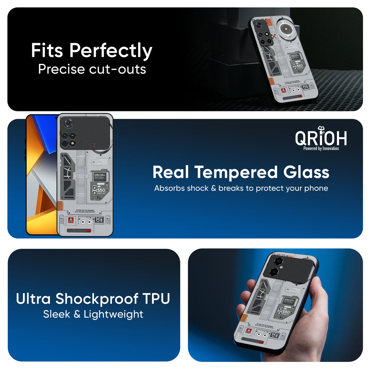 Plasma Shield Glass Case for Poco M3 Pro