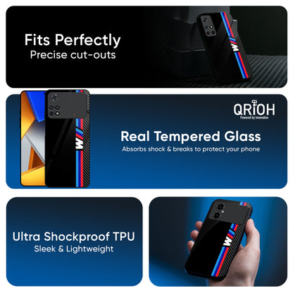 Automotive Art Glass Case for Poco M4 Pro 5G