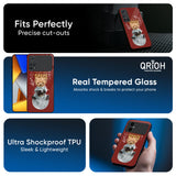 Astronaut Bear Glass Case for Poco F4 5G