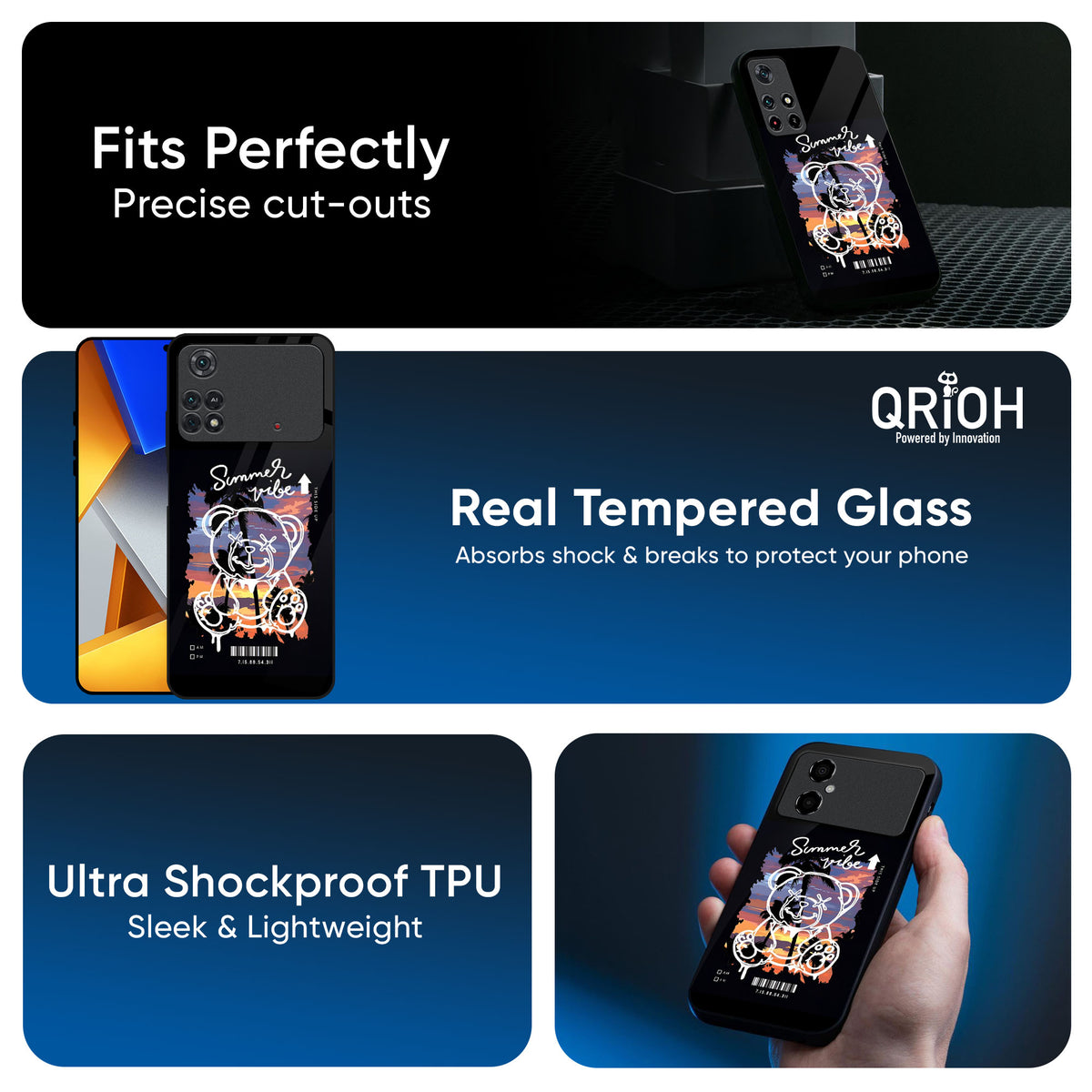 Summer Vibe Glass Case for Poco X6 Pro 5G