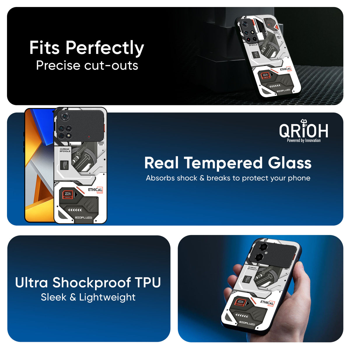 Explore Circuit Glass Case for Poco M3 Pro