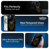 Golden Owl Glass Case for Apple iPhone 16e