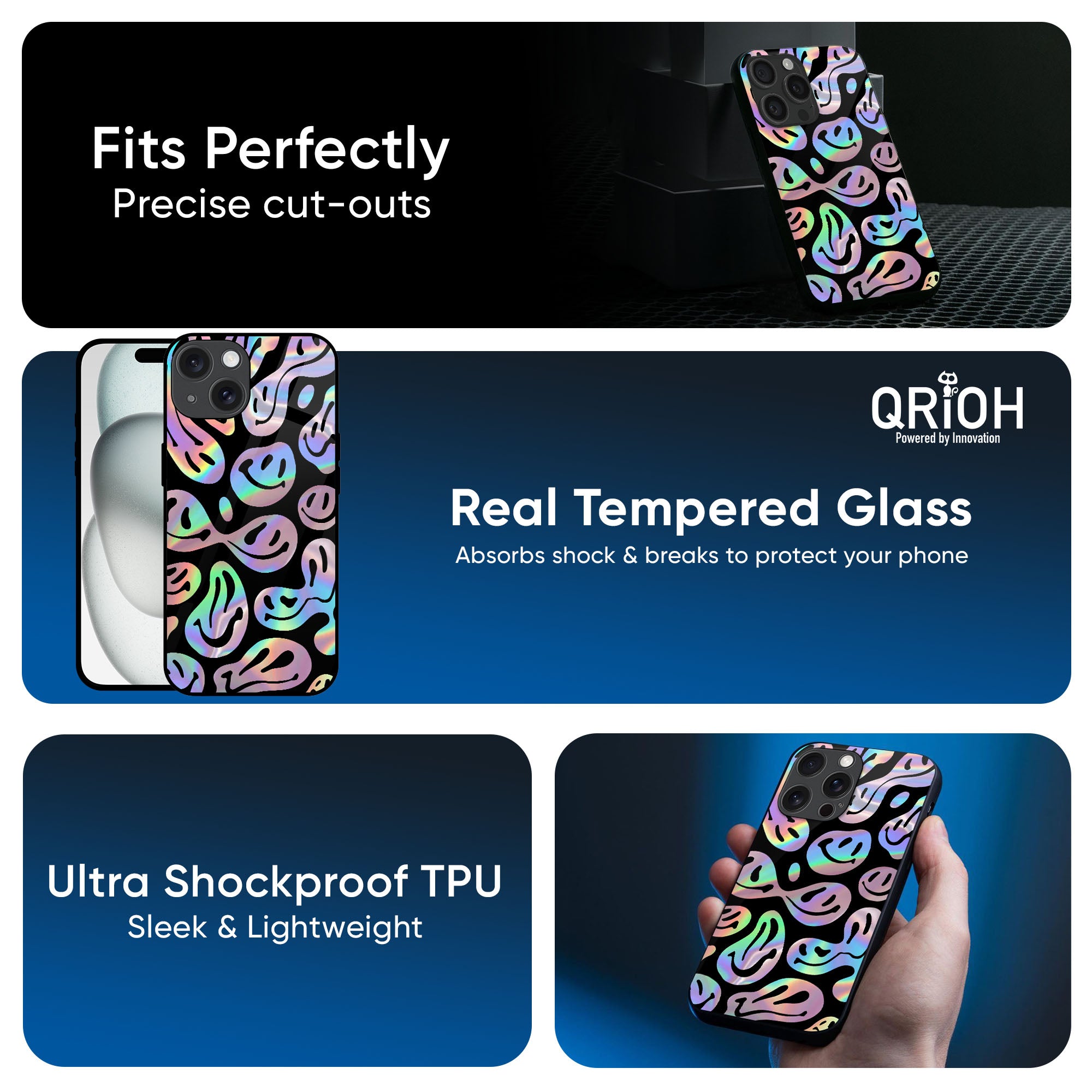 Acid Smile Glass Case for Apple iPhone 16e