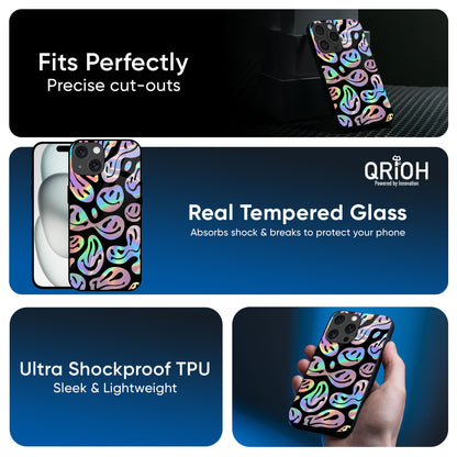 Acid Smile Glass Case for Apple iPhone 16e
