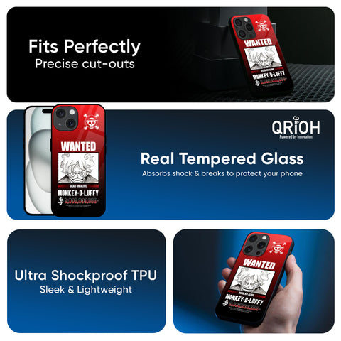 Luffy Wanted Glass Case for Apple iPhone 16e