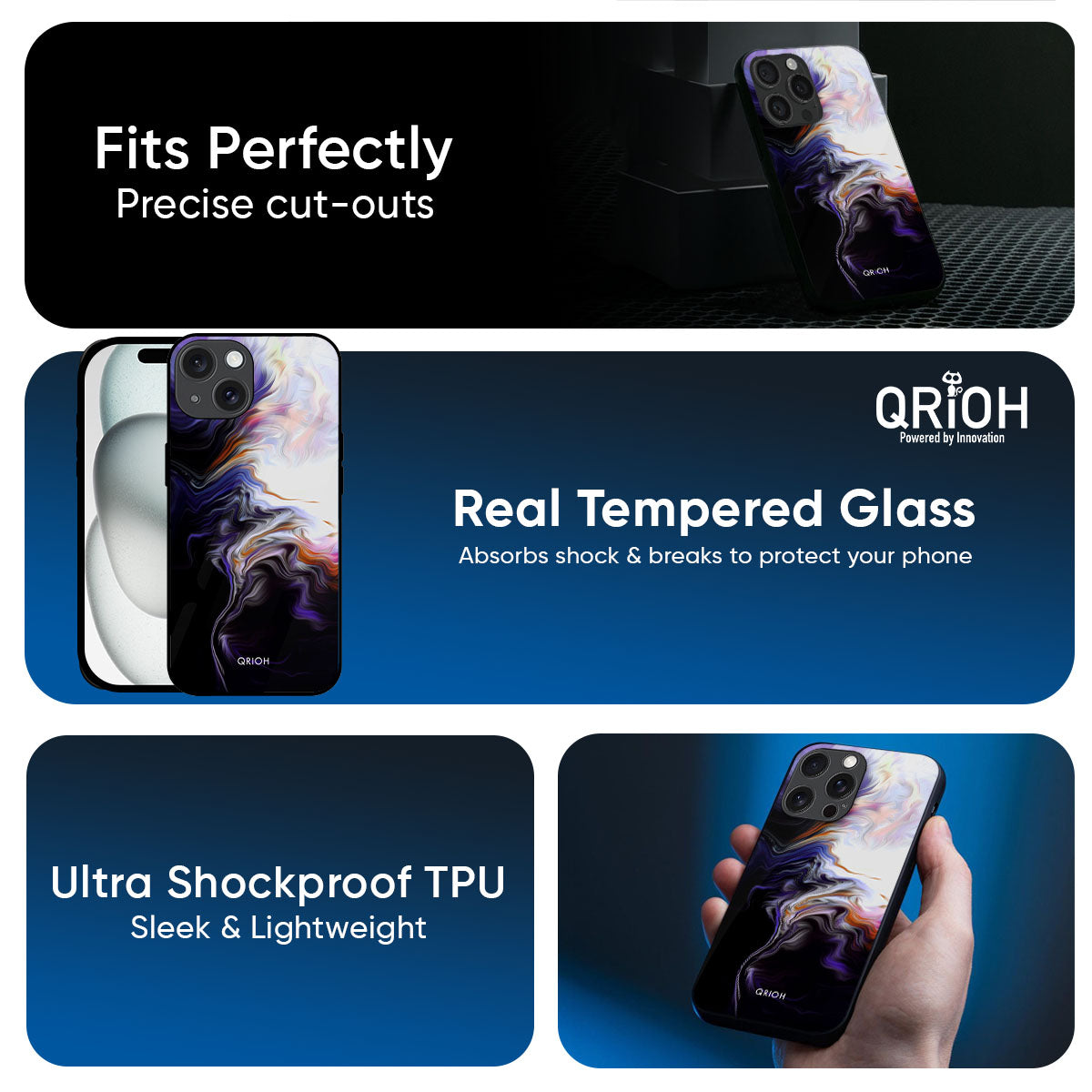 Enigma Smoke Glass Case for iPhone 17