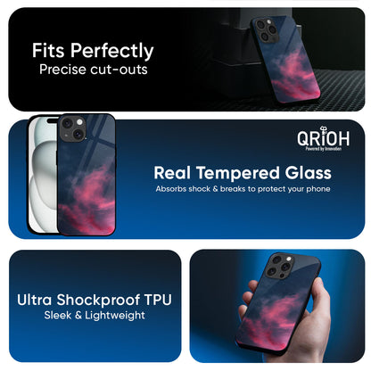 Moon Night Glass Case For iPhone 17