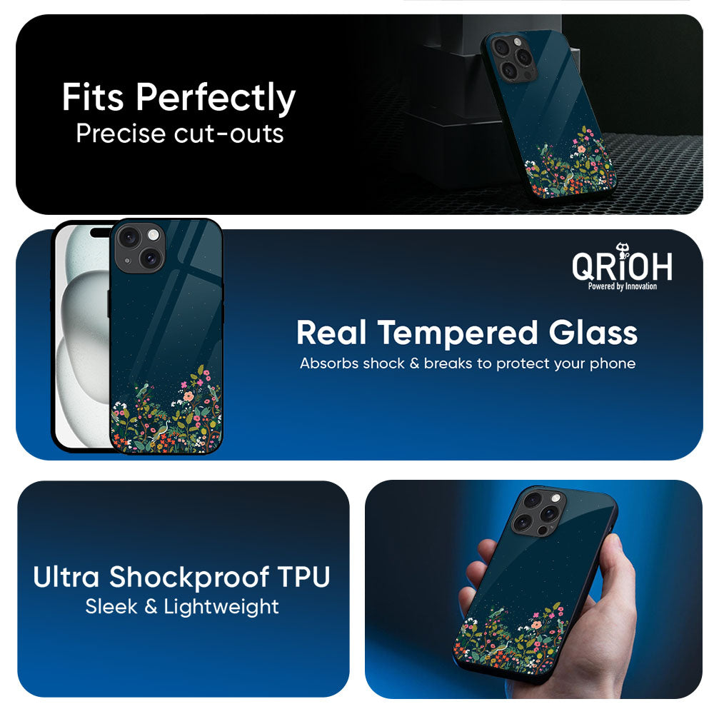 Small Garden Glass Case For Apple iPhone 17e