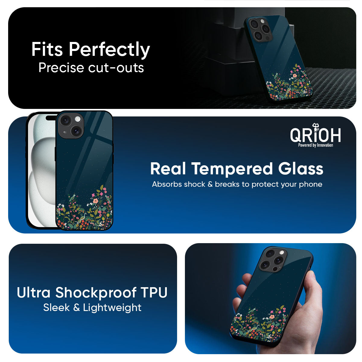 Small Garden Glass Case For iPhone 17 Pro Max
