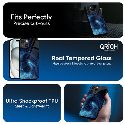 Dazzling Ocean Gradient Glass Case For iPhone 17 Pro Max