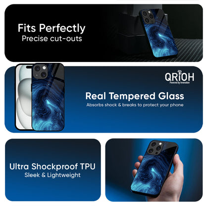 Dazzling Ocean Gradient Glass Case For Apple iPhone 17e