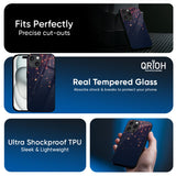 Falling Stars Glass Case For Apple iPhone 16e
