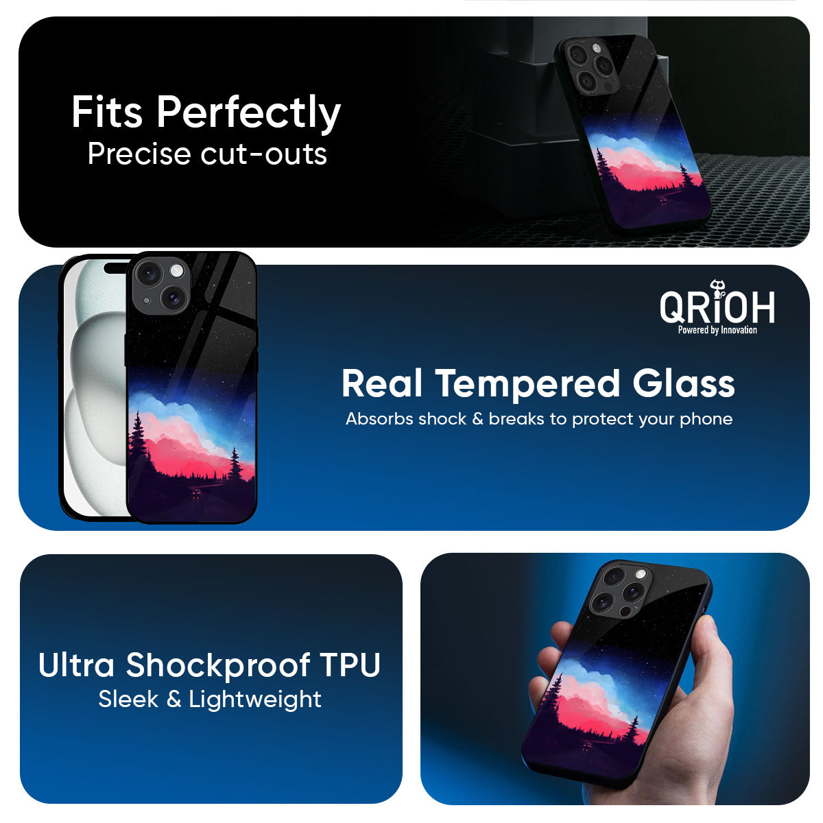 Drive In Dark Glass Case For iPhone 17