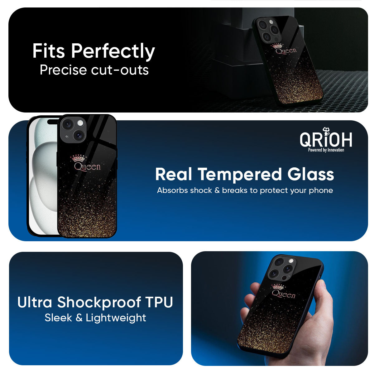 I Am The Queen Glass Case for iPhone 17 Pro Max