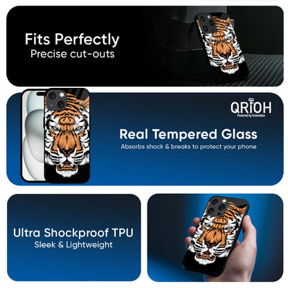 Angry Tiger Glass Case For Apple iPhone 17e