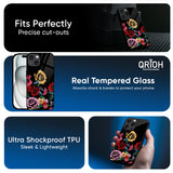 Floral Decorative Glass Case For iPhone 17 Air