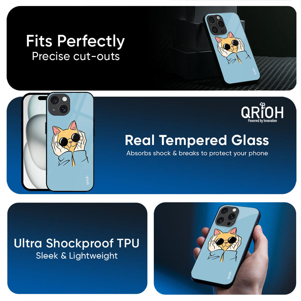 Adorable Cute Kitty Glass Case For Apple iPhone 17e