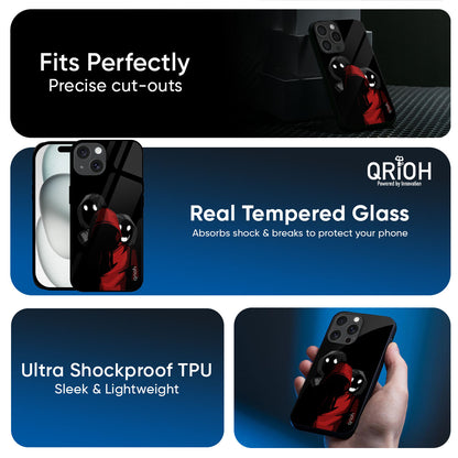 Shadow Character Glass Case for iPhone 17