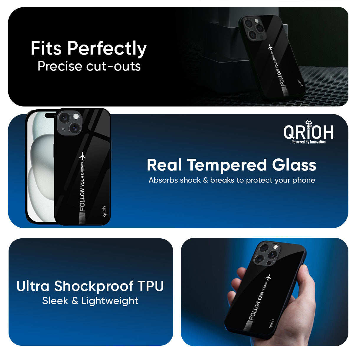 Follow Your Dreams Glass Case for iPhone 17