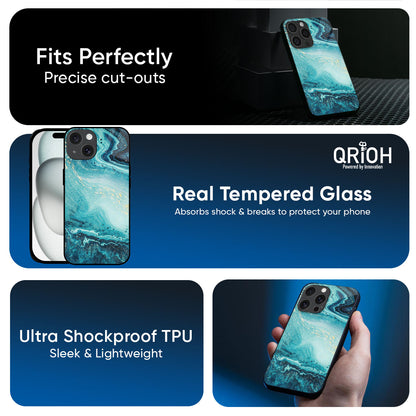 Sea Water Glass Case for iPhone 17 Pro Max