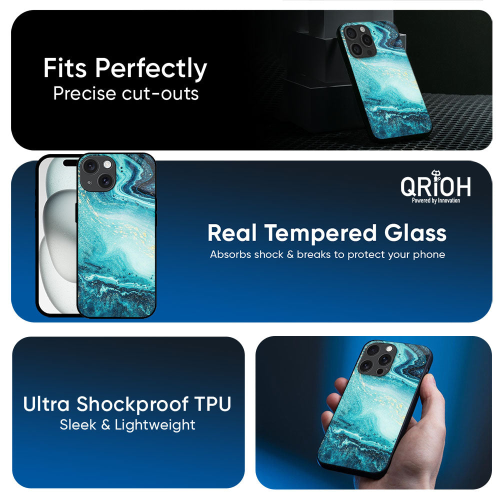 Sea Water Glass Case for Apple iPhone 17e