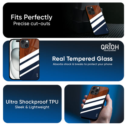 Bold Stripes Glass Case for iPhone 17