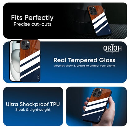 Bold Stripes Glass Case for Apple iPhone 17e