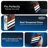 Bold Stripes Glass Case for Apple iPhone 16e