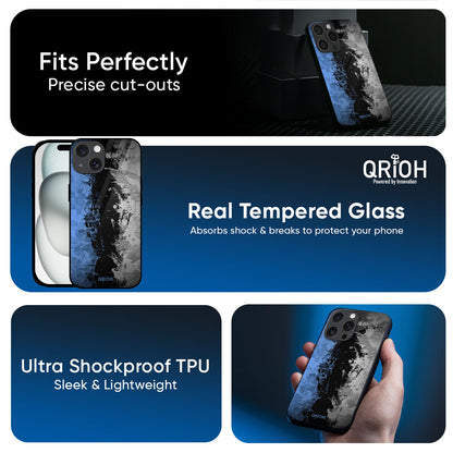 Dark Grunge Glass Case for iPhone 17
