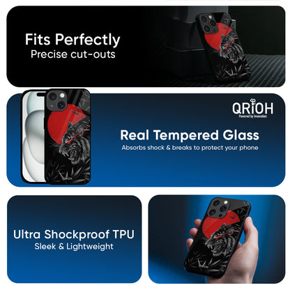 Red Moon Tiger Glass Case for iPhone 17 Air