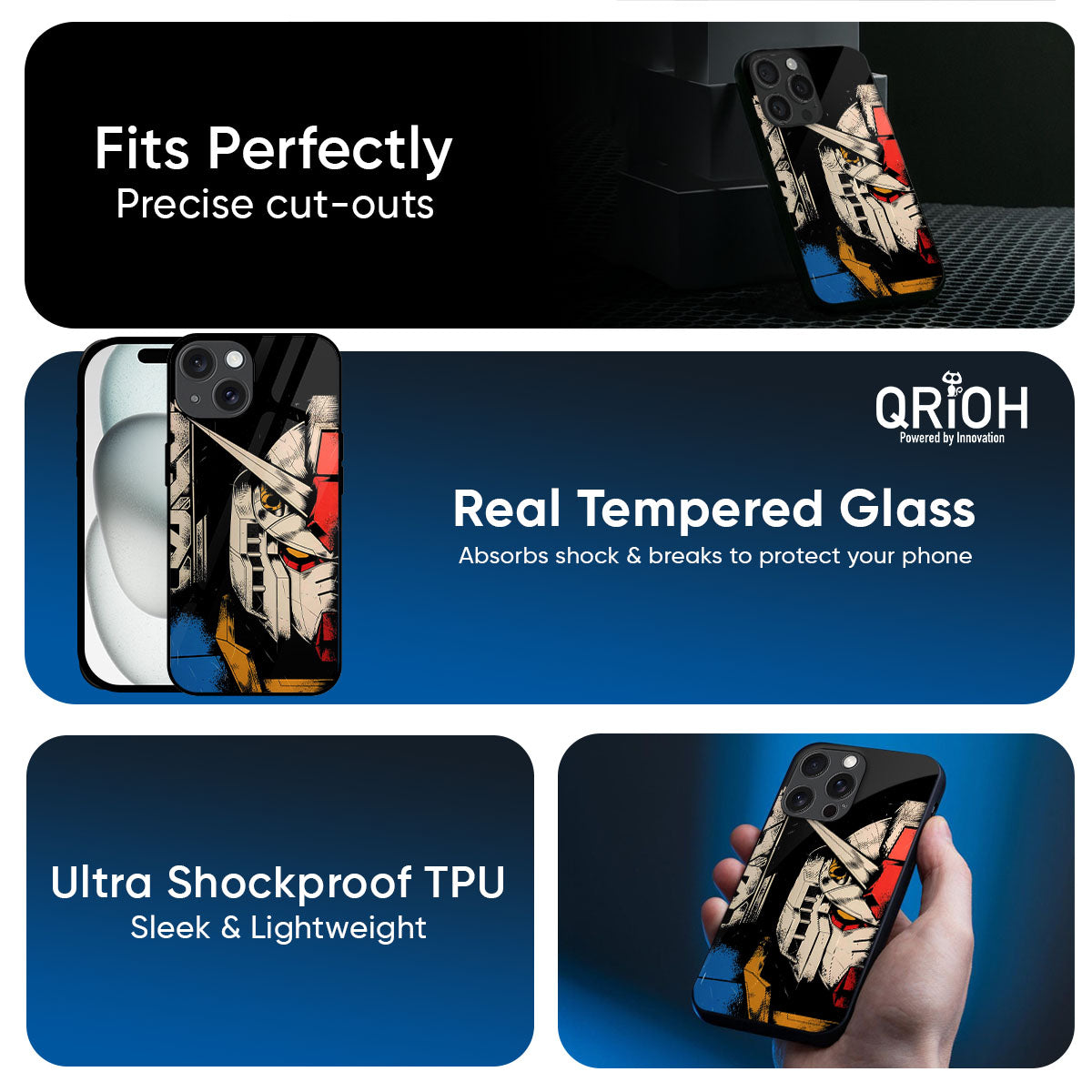 Transformer Art Glass Case for iPhone 17