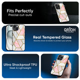 Geometrical Marble Glass Case for Apple iPhone 16e