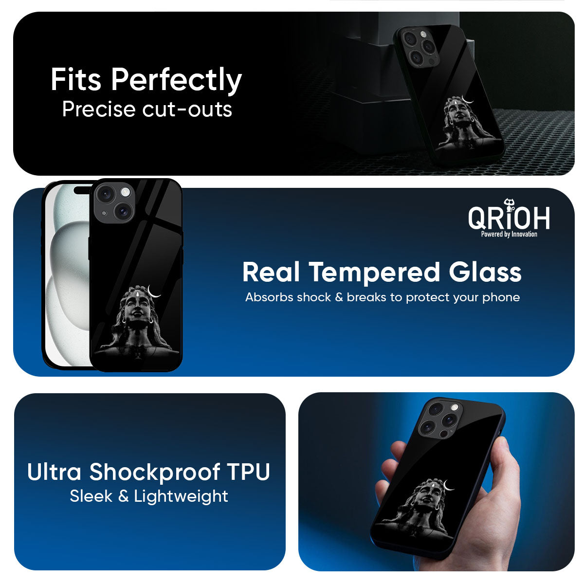 Adiyogi Glass Case for iPhone 17 Pro