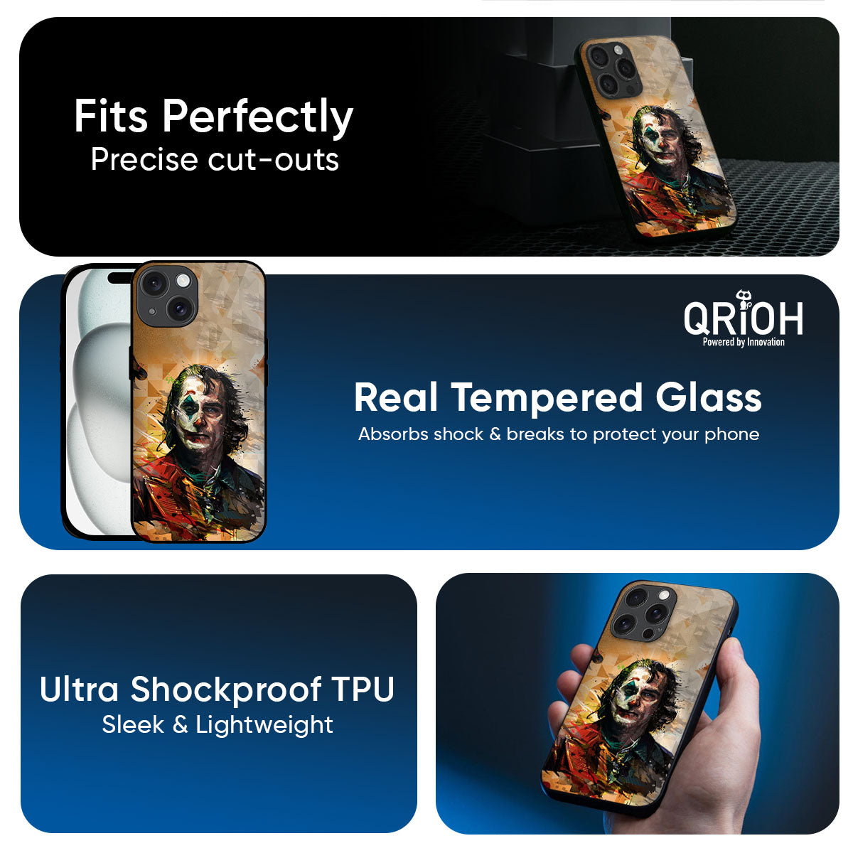 Psycho Villain Glass Case for iPhone 17