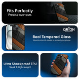 Tri Color Wood Glass Case for Apple iPhone 16e