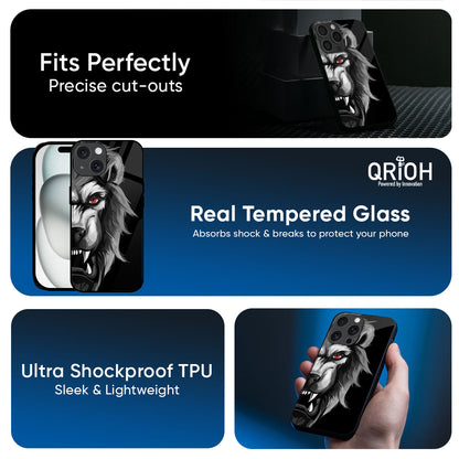 Wild Lion Glass Case for iPhone 17