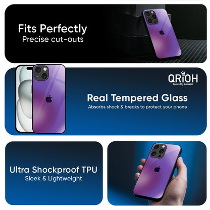 Ultraviolet Gradient Glass Case for Apple iPhone 17e