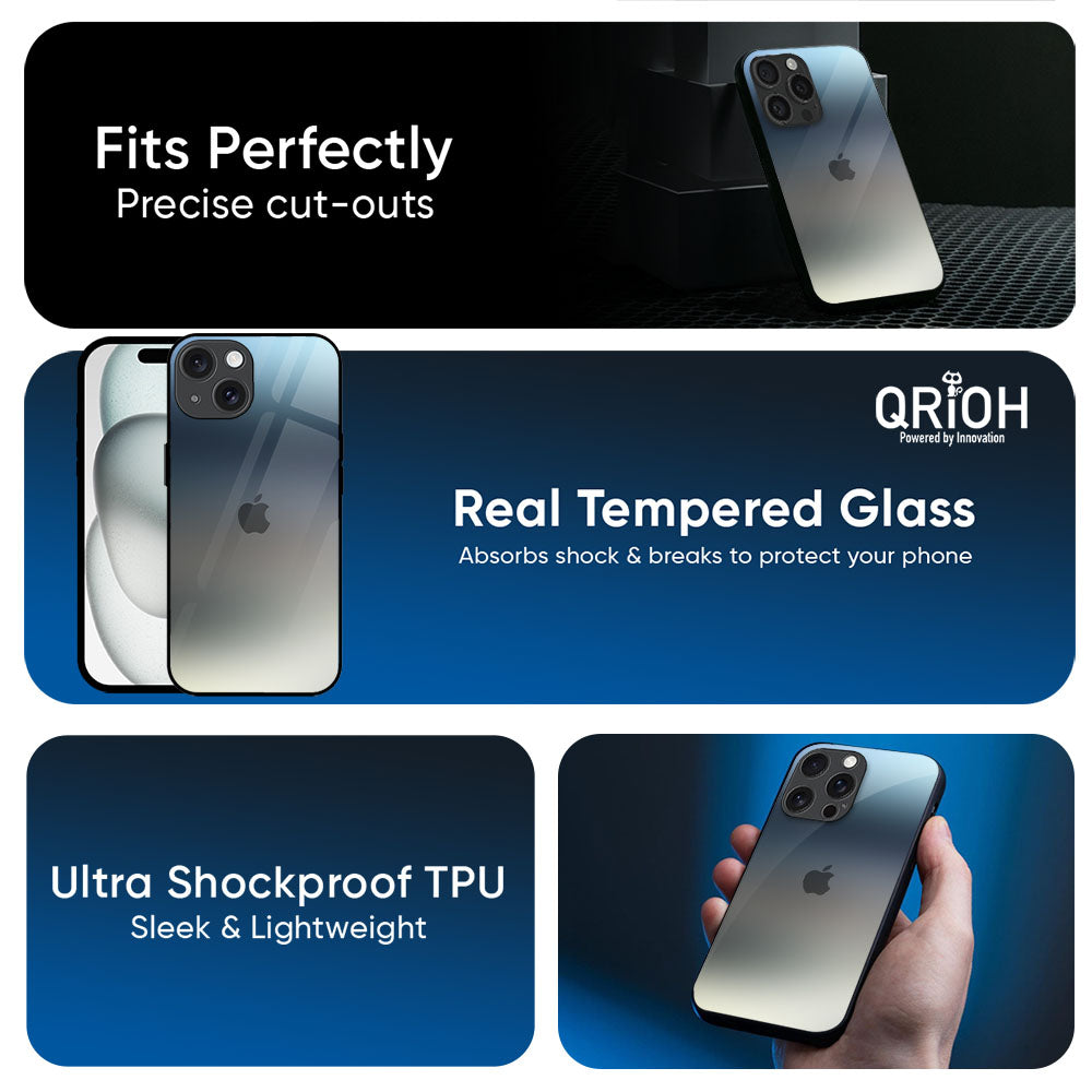 Tricolor Ombre Glass Case for Apple iPhone 17e
