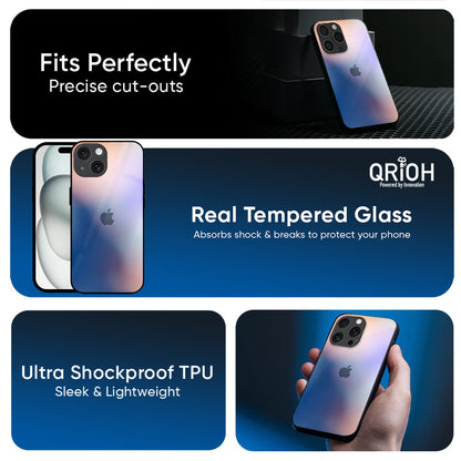 Blue Mauve Gradient Glass Case for Apple iPhone 17e