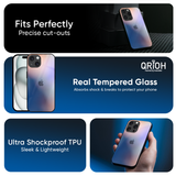 Blue Mauve Gradient Glass Case for Apple iPhone 16e