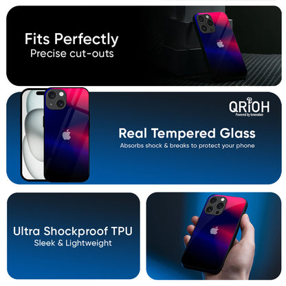 Blue Ombre Glass Case for Apple iPhone 17e
