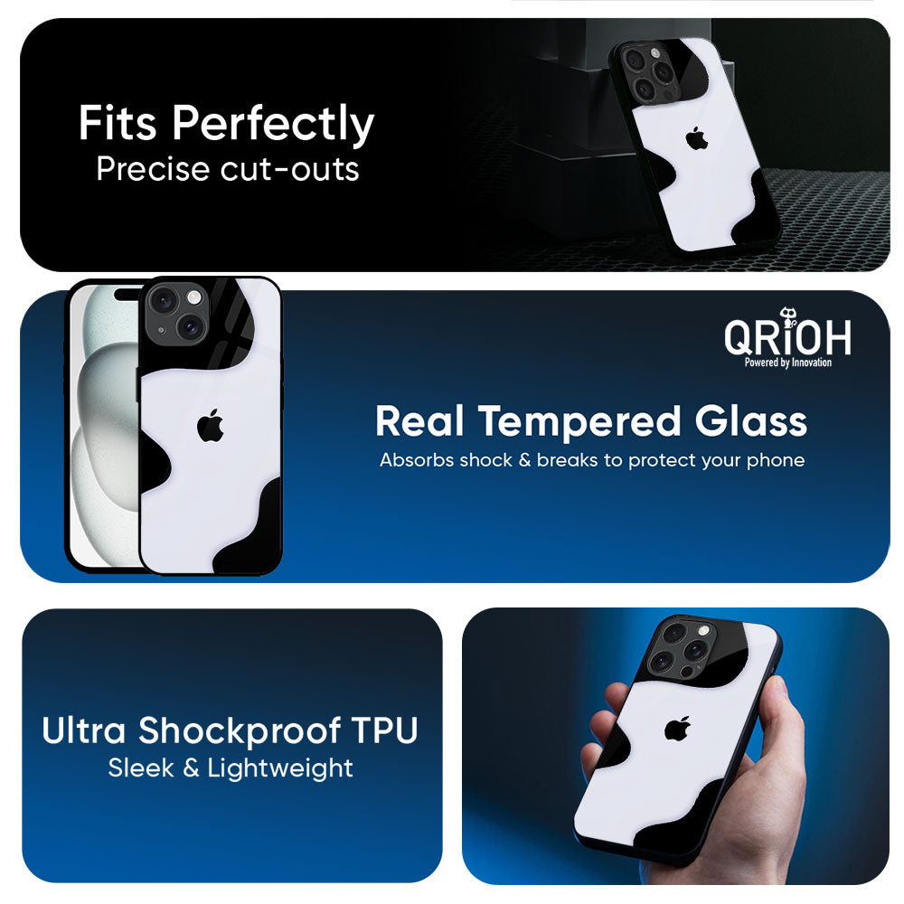 Wheat Cream Wavy Glass Case for Apple iPhone 17e