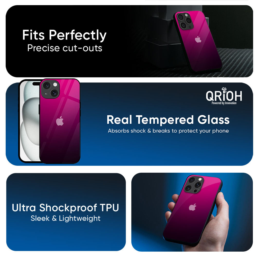 Purple Ombre Pattern Glass Case for Apple iPhone 17e