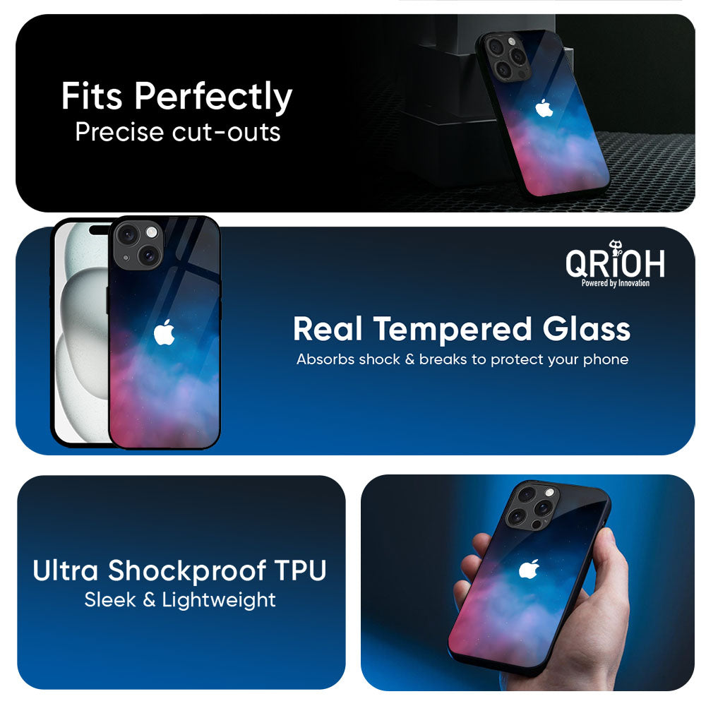 Cloudy Galaxy Glass Case for Apple iPhone 17e