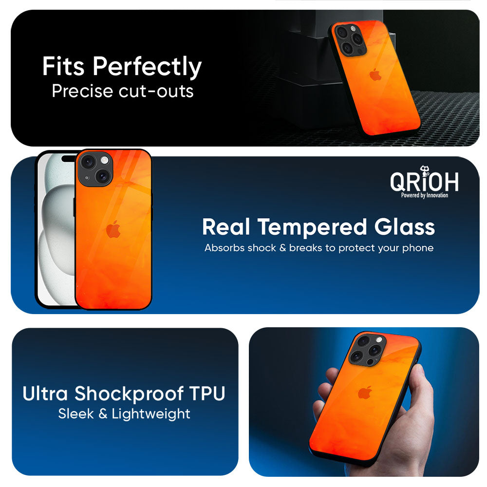 Tangy Orange Glass Case for Apple iPhone 17e