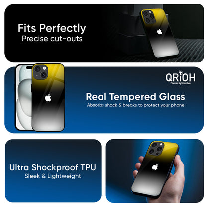 Yellow Shadow Glass Case for Apple iPhone 17e