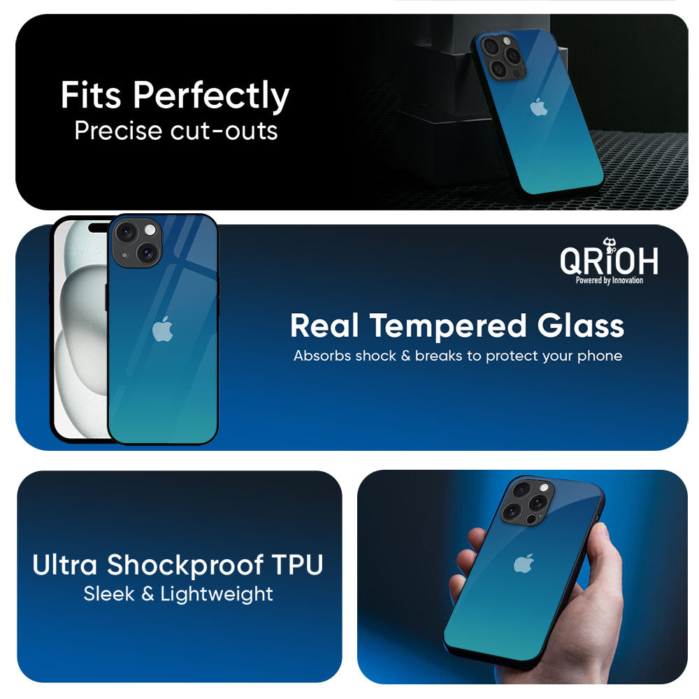 Celestial Blue Glass Case For Apple iPhone 17e