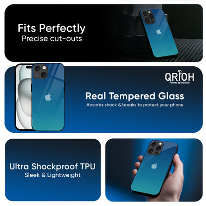 Celestial Blue Glass Case For Apple iPhone 17e