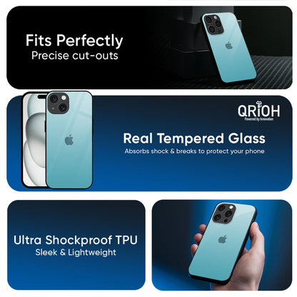 Arctic Blue Glass Case For Apple iPhone 17e